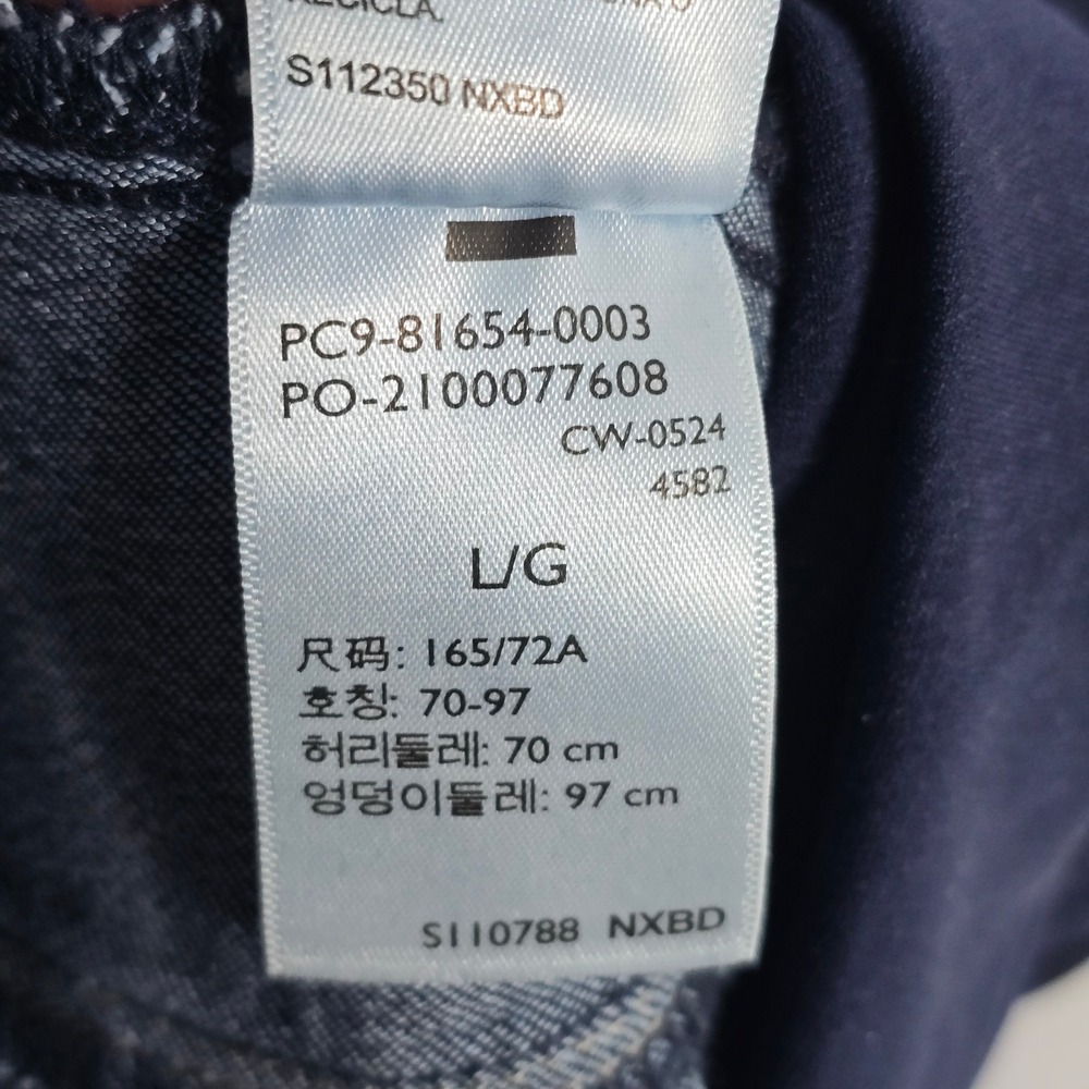 Signature by Levi Strauss Maternity Bootcut Jeans Dark Wash Blue Sz L 816540003 - Picture 9 of 10